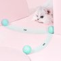 Интерактивна Играчка за котки Pet Gravity ball 360° Самовъртяща се гравитационна топка LED светлина, снимка 13