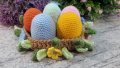 Великденски подаръци. Яйца в гнездото. Плетена играчка. Ръчно изработени., снимка 2