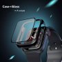 Кейс + Стъклен Протектор за Apple Watch 7 6 5 SE 40 41 44 45mm 3D 5D, снимка 8