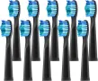 Teeteck Резервни глави за четки за зъби, за Fairywill 507/508/D7/D8/515/551/917/959, черни, 10 броя, снимка 1