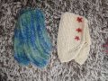Нови дамски топли терлички ръчно плетиво от мохер и вълна, снимка 4