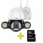 + КАРТА 64гб. - 5мп 1080P ICSEE Професионална WiFi IP Camera Infrared Външна охранителна камера ICSe, снимка 1 - IP камери - 39599733