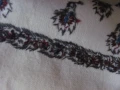 Покривка, ръчна бродерия , монограм 185х 92см., снимка 10