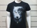 Нова мъжка тениска с дигитален печат Вълк ИН и ЯН, Серия вълци, снимка 12