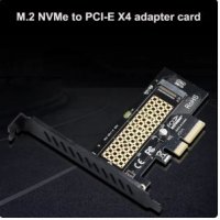 M.2 NVME SSD to PCIe   X1 or X4.0, 64Gbps M-Key PCIe4.0 X1, or X4 Adapter for Desktop, снимка 3 - Кабели и адаптери - 39987791