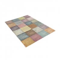 Разноцветен килим в пастелни цветове, снимка 2 - Килими - 37498556