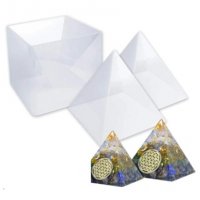 3D куб кутия квадрат за Пирамида Оргонит молд форма калъп пластмасова смола за и бижута глина, снимка 2 - Форми - 35166031