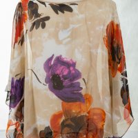Ефирна лятна цветна дамска блуза марка RVL от L до 2XL, снимка 3 - Корсети, бюстиета, топове - 29018932