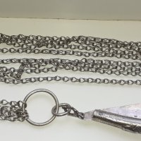 Страхотен голям османски сребърен кюстек с джобно ножче, снимка 1 - Антикварни и старинни предмети - 39505103