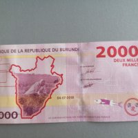 Банкнота - Бурунди - 2000 франка UNC | 2015г., снимка 1 - Нумизматика и бонистика - 38287160