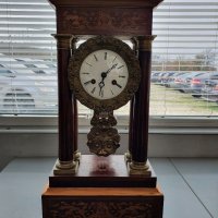 Антикварен френски каминен часовник , снимка 1 - Антикварни и старинни предмети - 34820367