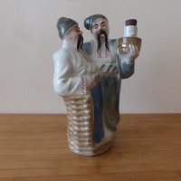 Рядка порцеланова фигура-бутилка Украйна 1990 г 3, снимка 2 - Антикварни и старинни предмети - 43690380