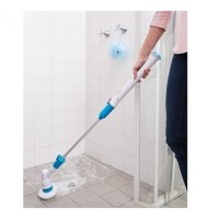 Електрическа четка за почистване на баня Spin Scrubber - бързо и лесно почистване, снимка 3 - Мопове, кофи, четки и метли - 43425541