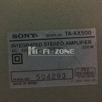 УСИЛВАТЕЛ  Sony ta-ax500 , снимка 9 - Ресийвъри, усилватели, смесителни пултове - 40517897