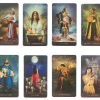 Много красиви 78 Таро карти: Arcanum Tarot & Thelema Tarot, снимка 14 - Карти за игра - 33678109