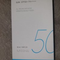 Missha All Around Safe Block Aqua Sun Gel SPF50, водоустойчива слънцизащита, снимка 3 - Козметика за лице - 39259643