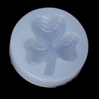 Трилистна детелинка прозрачен силиконов молд форма калъп бижутерски сладкарски смола фондан изделия, снимка 1 - Форми - 27481199