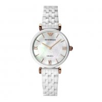 Оригинален дамски часовник Emporio Armani AR1486 Ceramica Gianni T-Bar -45%, снимка 3 - Дамски - 37776677