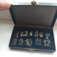 Рядка антикварна находка - комплект цифри "Alpacca", снимка 2 - Антикварни и старинни предмети - 43153002