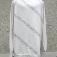3XL Нова  блуза в бяло и сиво , снимка 5 - Блузи с дълъг ръкав и пуловери - 40629911