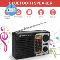 Соларно FM / AM / SW радио с MP3 плеър, bluetooth и фенер, снимка 2 - Радиокасетофони, транзистори - 39164299