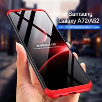 Samsung Galaxy A52s A52 A72 S20 FE A51 A71 / GKK 3в1 твърд мат кейс калъф, снимка 4 - Калъфи, кейсове - 28613397