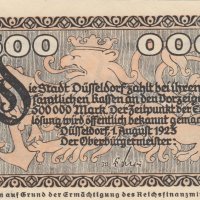 500000 марки 1923, Германия(Дюселдорф), снимка 2 - Нумизматика и бонистика - 35403767