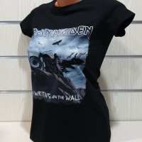 Нова дамска тениска на музикалната група Iron Maiden – The Writing On The Wall, снимка 8 - Тениски - 36598848