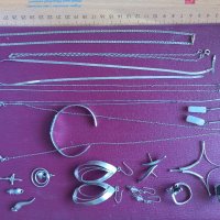 Сребърни верижки и висулки, снимка 1 - Колиета, медальони, синджири - 34675118