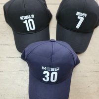 Фенски Шапки CR7 Ronaldo Три цвята, Меси, Неймар. Мбапе/ Messi/Mbappe, снимка 2 - Футбол - 39956339
