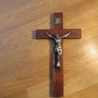 Стар кръст разпятие Христово, Исус Христос 20 х 13 см  , снимка 3 - Други ценни предмети - 35333838
