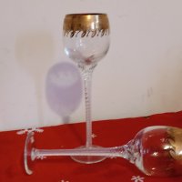 Кристални чаши, снимка 2 - Сватбени аксесоари - 43458906