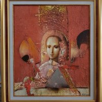 Николай Алексиев Олтар картина с маслени бои, снимка 1 - Картини - 37979606