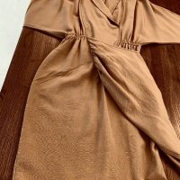 Бутикова рокля цвят горчица, снимка 16 - Рокли - 43636343