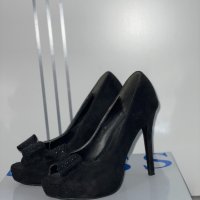 Дамски токчета с панделка, снимка 3 - Дамски обувки на ток - 37679282