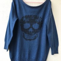 Пуловер с череп - L, снимка 8 - Блузи с дълъг ръкав и пуловери - 27665295