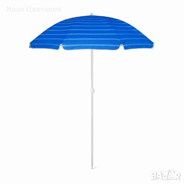 Плажен чадър Muhler U5016 – 130x180 см, с метална конструкция и устойчив TNT плат, снимка 1