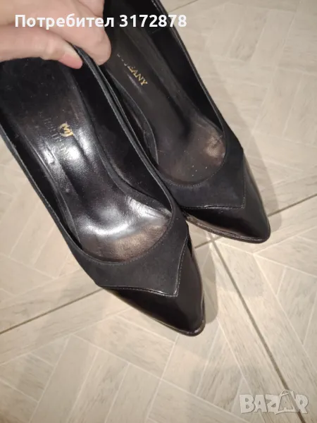 Класически черни обувки с ток, снимка 1