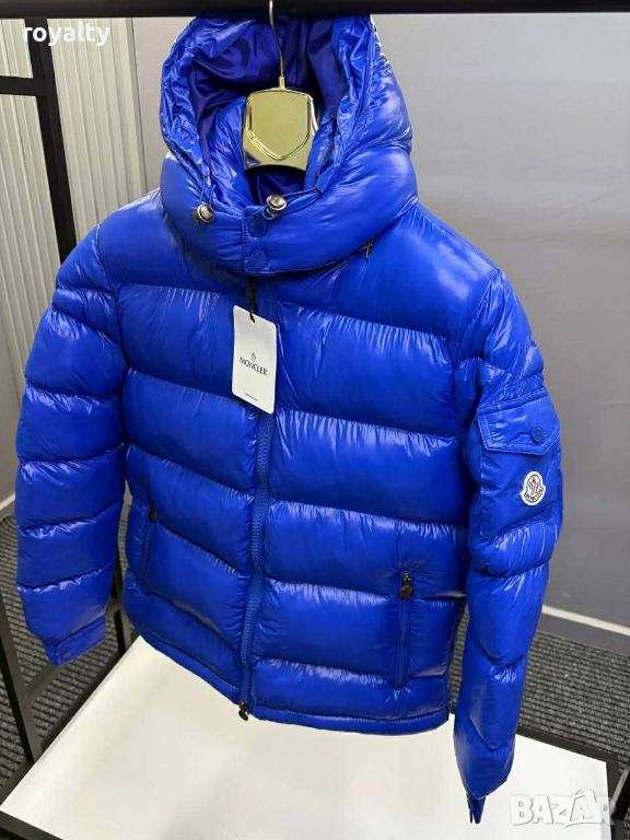  Moncler Зимно Синьо Мъжко Яке Монклер , снимка 1