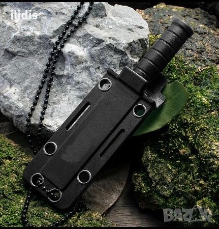  Нож за врат  за оцеляване survivoр Skyboy D4 с многофункционално фиксирано острие, снимка 1