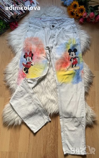 Дънки с Мики Маус Clockhouse, снимка 1