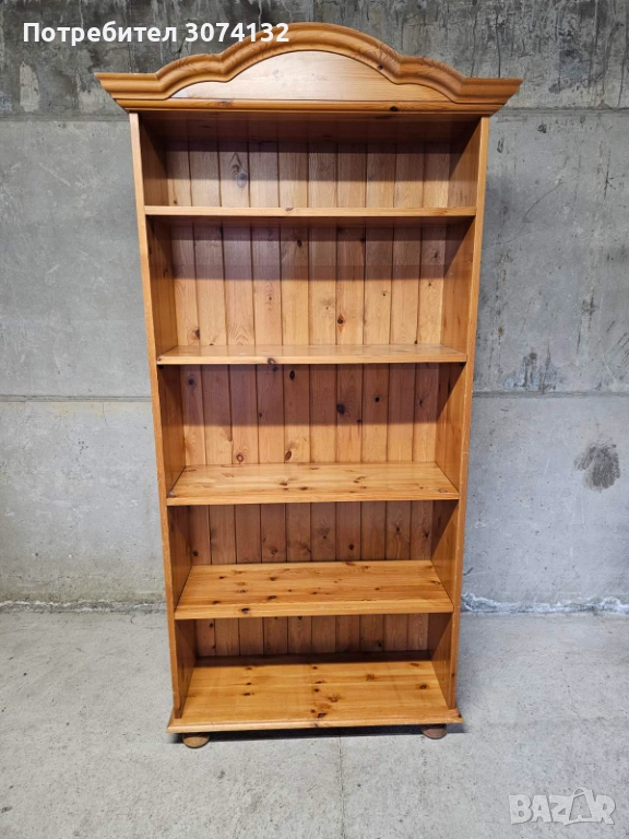 Библиотека в стил Рустик (изцяло от масив) , снимка 1