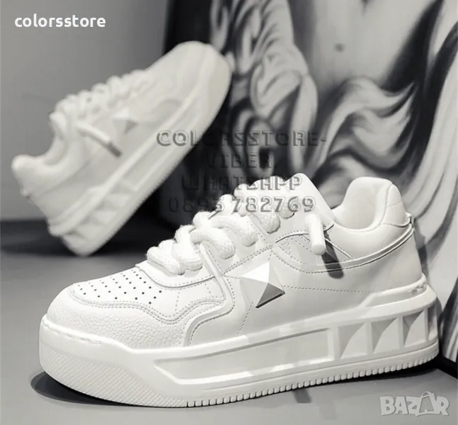 Дамски бели кецове  Valentino-BR4E, снимка 1