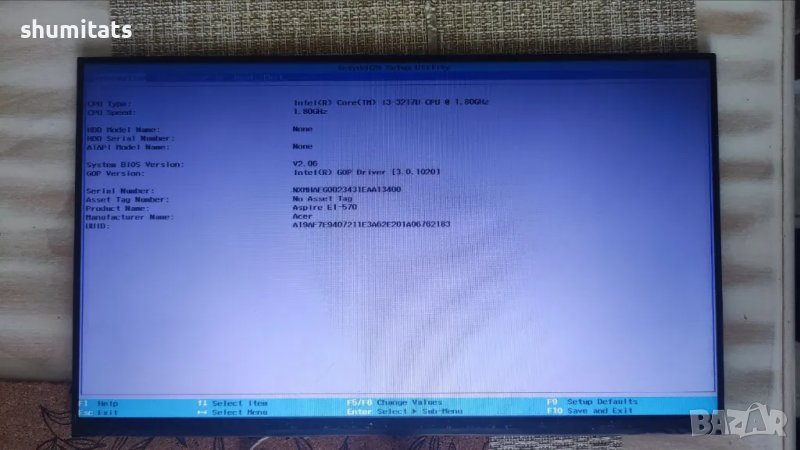 acer aspire e1-570 i3-3217u работещо дъно , снимка 1