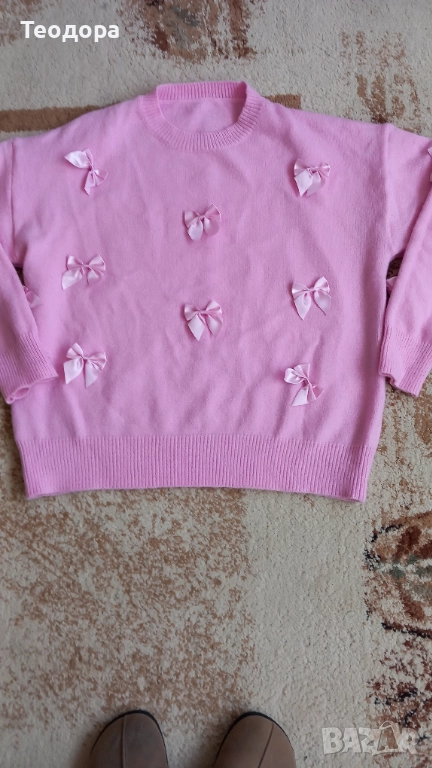 Пуловер с панделки, снимка 1