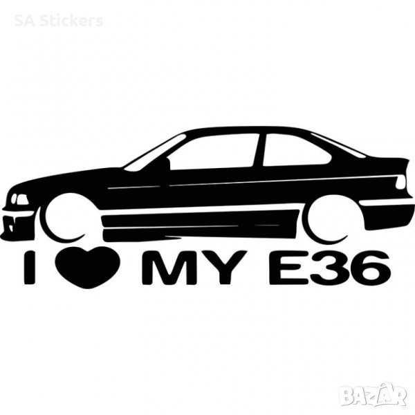 Стикер BMW E36, снимка 1