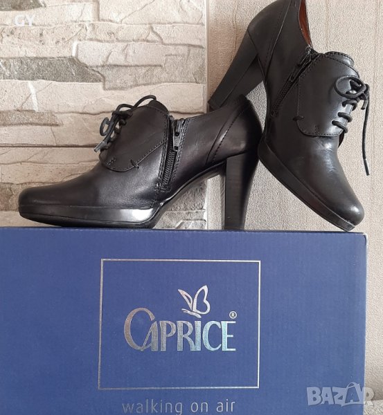 Елегантни черни обувки на ток Caprice , снимка 1