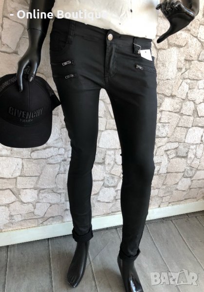 Дамски черен панталон КОД 26, снимка 1