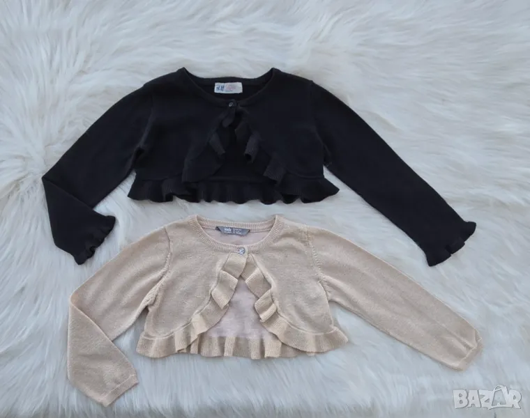 Детско болеро H&M черно и златно 2-4 години , снимка 1