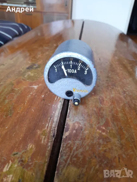 Стара измервателна система,измервателен уред,амперметър #6, снимка 1